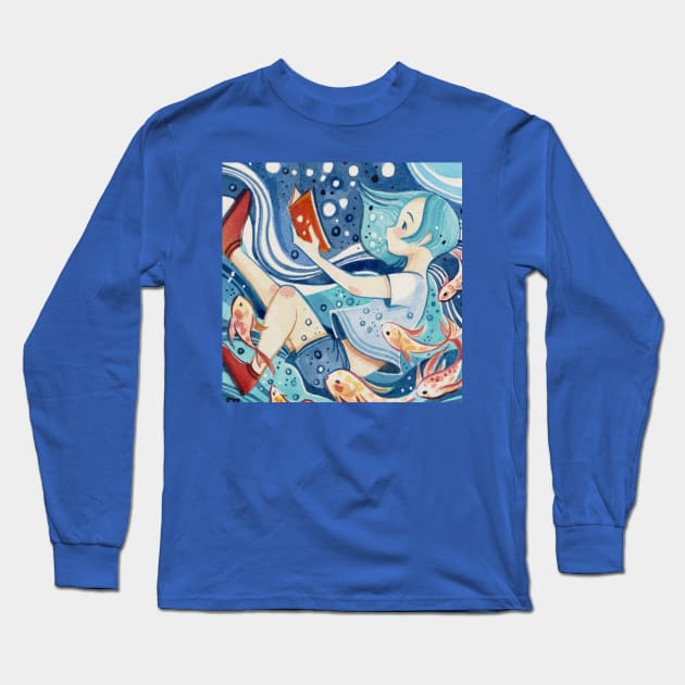 Underwater Long Sleeve T-Shirt by Alina Chau